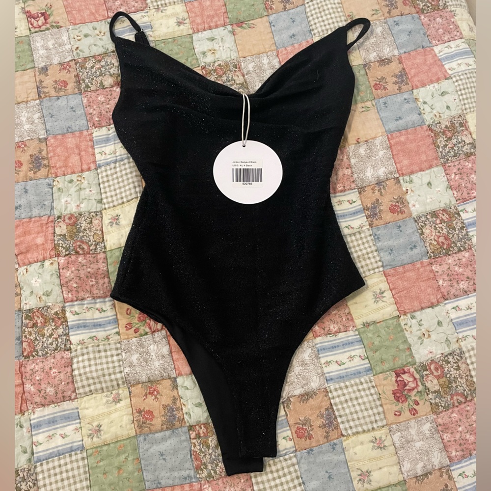 Princess Polly Jordan Bodysuit Black NWT